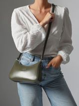 Cross Body Tas Suave Leder Lancaster Groen suave ace 22-vue-porte
